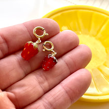 Load image into Gallery viewer, Dainty Double Strawberry Necklace in Gold
